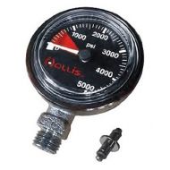 Hollis New Heavy Duty Brass SPG Submersible Pressure Gauge with 42 Inch Hose (PSI)
