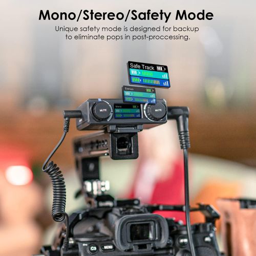  [아마존베스트]HollyView Hollyland Lark 150 2.4GHz Wireless Lavalier Microphone System with 2 Transmitters, 1 Receiver and 2 Lapel Microphones, 5ms Latency with 100m Range, 18 Hours Use, Ideal for DSLR Cam