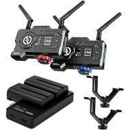 Hollyland Mars 400S PRO SDI/HDMI Wireless Video Transmission System with Koah Triple Shoe Bracket, and Koah 2-Pack Sony NP-F570 Rechargeable 3350mAh Battery and Dual USB-C LCD Charger Bundle (4 Items)