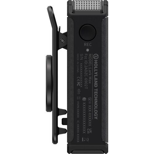  Hollyland LARK MAX Clip-On Wireless Microphone Transmitter (2.4 GHz, Black)