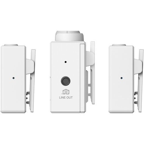  Hollyland LARK 150 2-Person Compact Digital Wireless Microphone System (2.4 GHz, White)