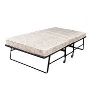Hollywood Bed Frame Hollywood Rollaway Bed Fiber Mattress, Foldable with Wheels,Twin