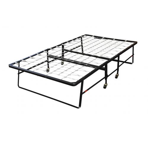  Hollywood Bed Frame Hollywood Rollaway Bed Fiber Mattress, Foldable with Wheels,Twin