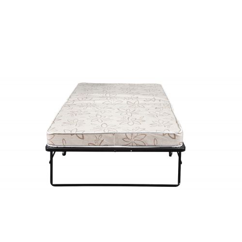  Hollywood Bed Frame Hollywood Rollaway Bed Fiber Mattress, Foldable with Wheels,Twin