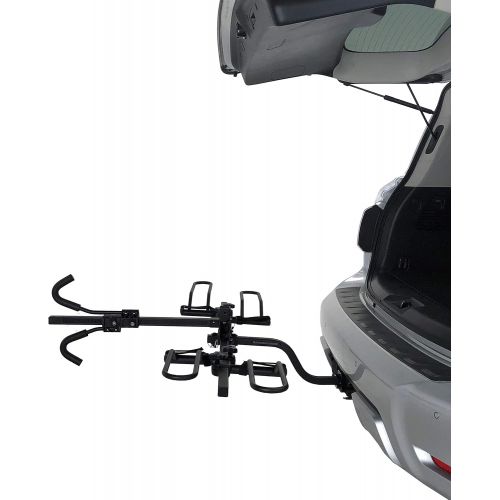  Hollywood Racks - 2-Bike Hitch Mounted Rack, HR200Z Trail Rider Platform Style Bike Rack - Fits 1.25 and 2-Inch Receivers