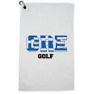 Hollywood Thread Greece Golf - Olympic Games - Rio - Flag Golf Towel with Carabiner Clip