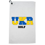 Hollywood Thread Ukraine Golf - Olympic Games - Rio - Flag Golf Towel with Carabiner Clip