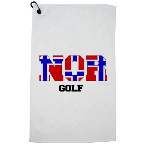  Hollywood Thread Norway Golf - Olympic Games - Rio - Flag Golf Towel with Carabiner Clip