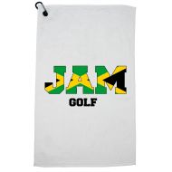 Hollywood Thread Jamica Golf - Olympic Games - Rio - Flag Golf Towel with Carabiner Clip