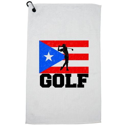  Hollywood Thread Puerto Rico Olympic - Golf - Flag Golf Towel with Carabiner Clip