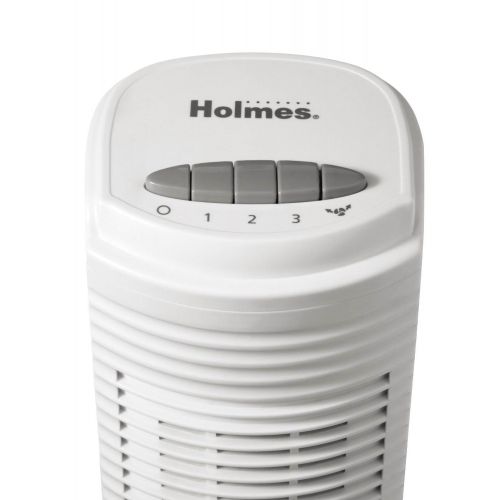  Holmes Oscillating Tower Fan, Three-Speed, White