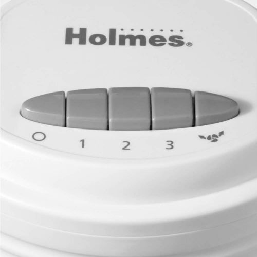  Holmes Oscillating Tower Fan, Three-Speed, White