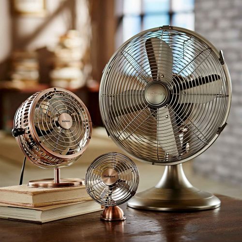  [아마존 핫딜]  [아마존핫딜]Holmes Heritage Desk Fan, 6-inch, Brushed Copper