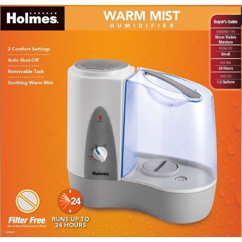  Holmes Warm Mist Filter Free Single room Humidifier wAuto Shut Off