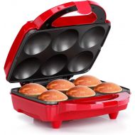 Holstein Housewares Non-Stick Maker, Makes 6 Cupcakes for Birthdays, Holidays, or Special Occasions, Red,HF-09013R