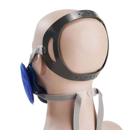  Holulo Half Face Respirator with Blue Filter Anti-Dust Paint Reusable Respirator Mask for Industrial