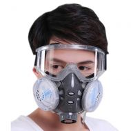 Holulo Chemical Anti-Dust Respirator Mask w/Goggles Set Gas Mask