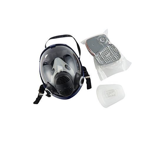  Holulo Organic Vapor Full Face Respirator With Visor Protection For Paint, chemicals, polish