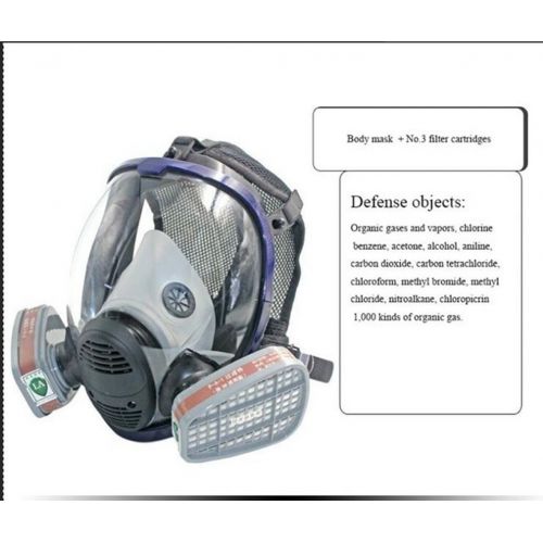  Holulo Organic Vapor Full Face Respirator With Visor Protection For Paint, chemicals, polish