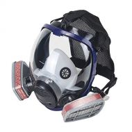 Holulo Full Face Respirator for Organic Vapor Industrial Grade Quality Respiratory Protection,Paint Spray Safety Mask (mask 33)