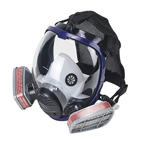  Holulo Full Face Respirator for Organic Vapor Industrial Grade Quality Respiratory Protection,Paint Spray Safety Mask (mask 33)