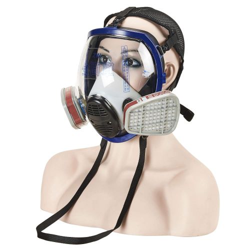  Holulo Full Face Respirator for Organic Vapor Industrial Grade Quality Respiratory Protection,Paint Spray Safety Mask (mask 33)