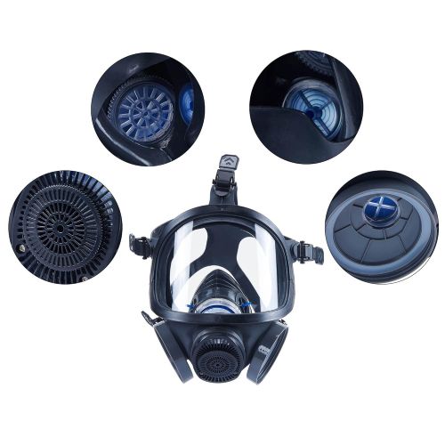  Holulo ST-M70-3 Organic Full Face Respirator Safety Mask (ST-M70-3 Mask+1 Pair 3# filter Cartridges)