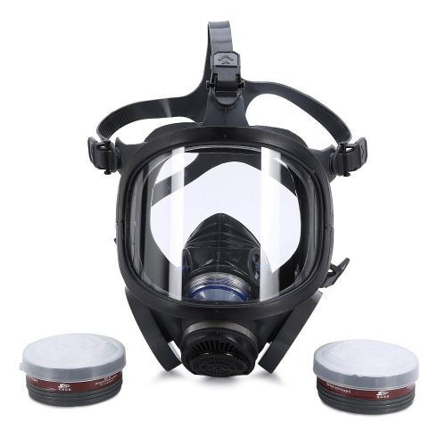  Holulo ST-M70-3 Organic Full Face Respirator Safety Mask (ST-M70-3 Mask+1 Pair 3# filter Cartridges)