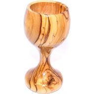 [아마존베스트]Holy Land Market Large Communion Wine Goblet - Chalice Olive Wood (6 Inches Large) - Asfour Outlet Trademark