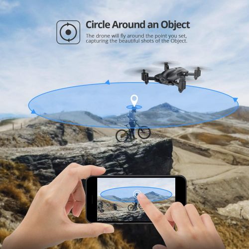  Holy Stone GPS Drone with 1080P Camera and video for adults Foldable Drone for Beginners, RC Quadcopter with GPS Return Home, Follow Me, Altitude Hold and 5G WiFi Transmission, HS1