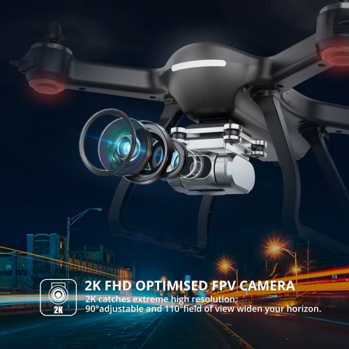  Holy Stone HS700 GPS Drone with 1080p HD Camera and Video GPS Return Home, Follow Me, RC Quadcopter Adults Beginners Brushless Motor, 5G WiFi Transmission, Compatible GoPro Camera