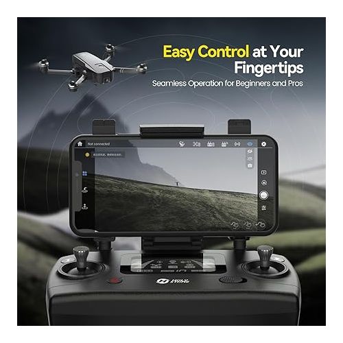  Holy Stone HS720 GPS Drone with Camera for Adults 4K UHD, FAA Remote ID Compliant, 52 Minutes Flight Time, Foldable Quadcopter with Brushless Motor, Auto Return Home, Follow Me, Long Control Range