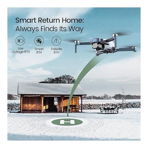  Holy Stone FAA Compliant GPS Drones with Camera for Adults 4K, 249g Quadcopter Drone, No Need Remote ID, 10000 Feet Video Transmission, Smart Return, Follow Me, Brushless Motor, Gradient Color Edition
