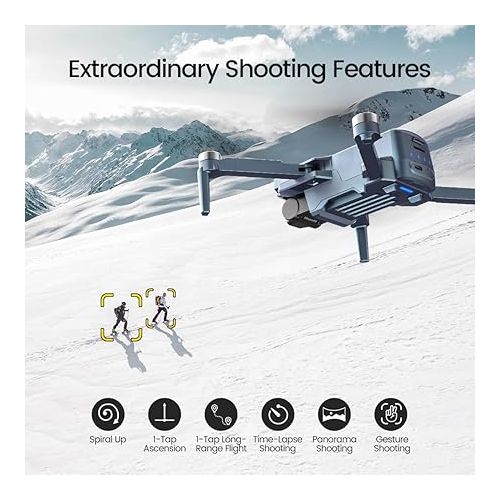  Holy Stone FAA Compliant GPS Drones with Camera for Adults 4K, 249g Quadcopter Drone, No Need Remote ID, 10000 Feet Video Transmission, Smart Return, Follow Me, Brushless Motor, Gradient Color Edition