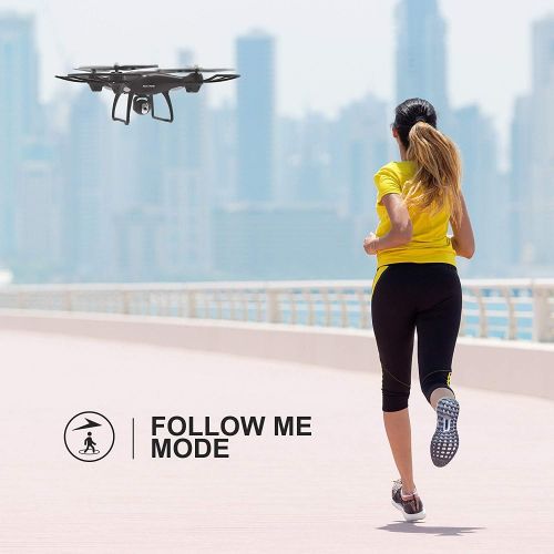  [아마존 핫딜]  [아마존핫딜]Holy Stone GPS FPV RC Drone HS100 with Camera Live Video 1080P HD and GPS Return Home Quadcopter with Adjustable Wide-Angle WIFI Camera Follow Me, Altitude Hold, Intelligent Batter