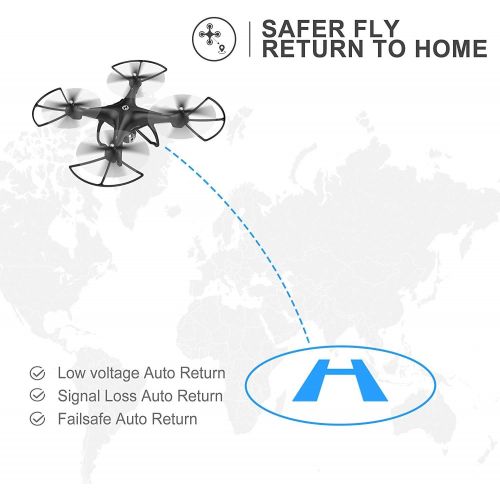  [아마존 핫딜]  [아마존핫딜]Holy Stone GPS FPV RC Drone HS100 with Camera Live Video 1080P HD and GPS Return Home Quadcopter with Adjustable Wide-Angle WIFI Camera Follow Me, Altitude Hold, Intelligent Batter