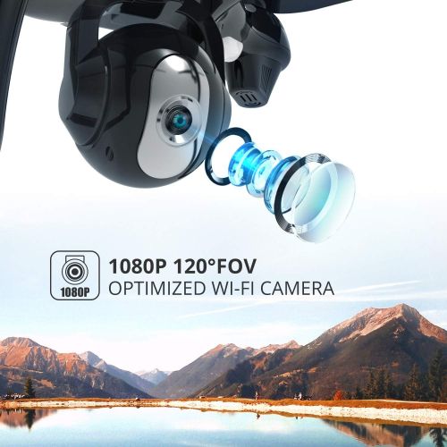  [아마존 핫딜]  [아마존핫딜]Holy Stone GPS FPV RC Drone HS100 with Camera Live Video 1080P HD and GPS Return Home Quadcopter with Adjustable Wide-Angle WIFI Camera Follow Me, Altitude Hold, Intelligent Batter