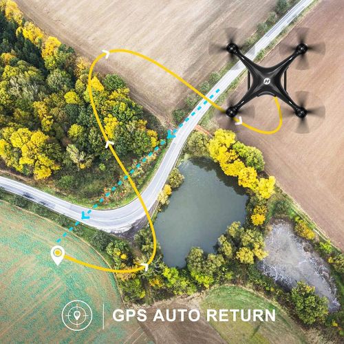  [아마존 핫딜]  [아마존핫딜]Holy Stone GPS FPV RC Drone HS100 with Camera Live Video 1080P HD and GPS Return Home Quadcopter with Adjustable Wide-Angle WIFI Camera Follow Me, Altitude Hold, Intelligent Batter