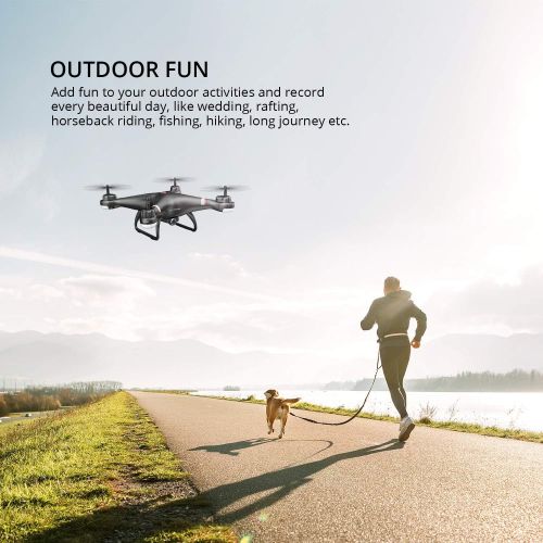  [아마존핫딜][아마존 핫딜] Holy Stone HS110G GPS FPV Drone with 1080P HD Live Video Camera for Adults and Kids, RC Quadcopter with GPS Auto Return Home, Auto Hover and Follow Me Mode, Long Flight Time, Easy