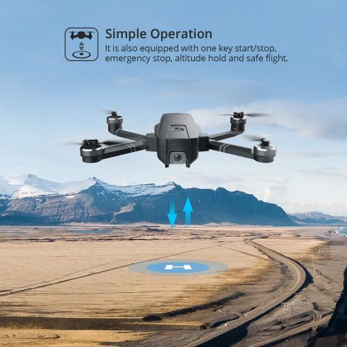  [아마존핫딜][아마존 핫딜] Holy Stone HS720 Foldable GPS Drone with 2K FHD Camera for Adults, Quadcopter with Brushless Motor, Auto Return Home, Follow Me, 26 Minutes Flight Time, Long Control Range, Include