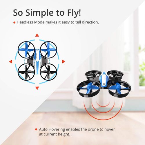  [아마존 핫딜] Holy Stone Mini Drone for Kids and Beginners RC Nano Quadcopter Indoor Small Helicopter Plane with Auto Hovering, 3D Flip, Headless Mode and 3 Batteries, Great Gift Toy for Boys an