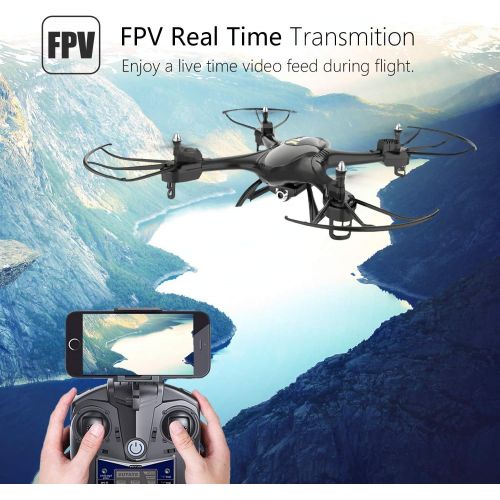 [아마존 핫딜] Holy Stone HS200 FPV RC Drone with HD WiFi Camera Live Feed 2.4GHz 4CH 6-Axis Gyro Quadcopter with Altitude Hold, Gravity Sensor and Headless Mode RTF Helicopter