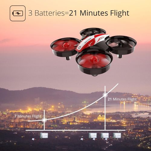  [아마존베스트]Holy Stone HS210 Mini Drone RC Nano Quadcopter Best Drone for Kids and Beginners RC Helicopter Plane with Auto Hovering, 3D Flip, Headless Mode and Extra Batteries Toys for Boys an