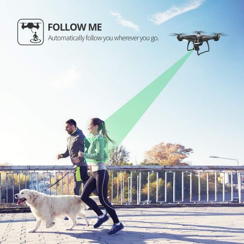  [아마존베스트]Holy Stone GPS FPV RC Drone HS100 with Camera Live Video 1080P HD and GPS Return Home Quadcopter with Adjustable Wide-Angle WIFI Camera Follow Me, Altitude Hold, Intelligent Batter