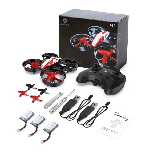  [아마존 핫딜]  [아마존핫딜]Holy Stone HS210 Mini Drohne RC Drone fuer Kinder und Anfanger, Mini Quadrocopter RC Helikopter Indoor mit 3 Akkus, Automatischer Hoehehaltung, 3D Wendung, Start/Landung mit einem Kn