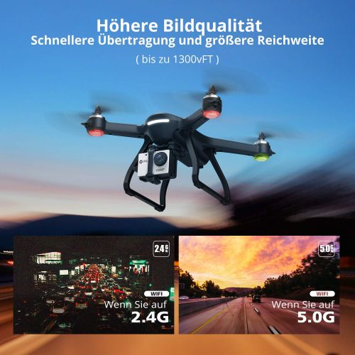  [아마존 핫딜]  [아마존핫딜]Holy Stone HS700 FPV Drohne mit 1080P Kamera HD Live UEbertragung,GPS Return to Home,Follow Me,rc Quadrocopter ferngesteuert mit brushless Motor,5g WiFi kompatibel fuer GoPro, Anfang