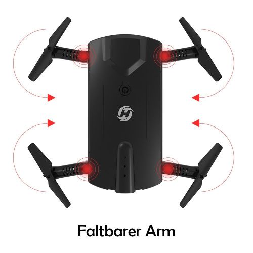  [아마존 핫딜]  [아마존핫딜]Holy Stone HS160 FPV Mini Drohne faltbar mit HD Kamera live ubertragung lange Flugzeit rc pocket Drohne RTF Quadcopter ferngesteuert mit Hoehenhaltung,Headless Modus,App steuern fuer