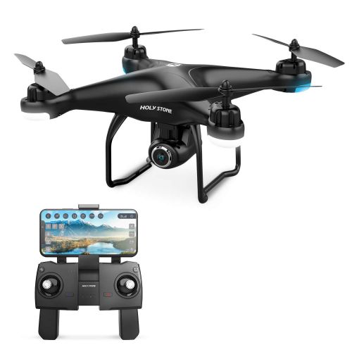  [아마존 핫딜]  [아마존핫딜]Holy Stone HS120D RC GPS Drohne mit 1080P Kamera HD Live UEbertragung,Follow Me,Quadrocopter ferngesteuert mit WiFi APP Steuerung,Coming Home,langere Flugzeit,Kleine Foto Drohne fuer