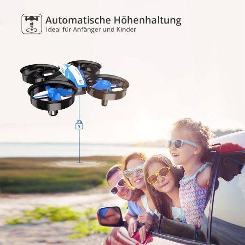  [아마존 핫딜]  [아마존핫딜]Holy Stone HS210 Mini Drohne fuer Kinder, Indoor Quadrocopter Helikopter Ferngesteuert mit 3 Akkus, Bis zu 21 Minuten Flugzeit, Anfangerfreundliche Funktionen, Ideal fuer Kinder Anfa