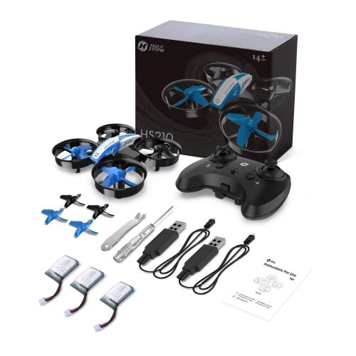  [아마존 핫딜]  [아마존핫딜]Holy Stone HS210 Mini Drohne fuer Kinder, Indoor Quadrocopter Helikopter Ferngesteuert mit 3 Akkus, Bis zu 21 Minuten Flugzeit, Anfangerfreundliche Funktionen, Ideal fuer Kinder Anfa